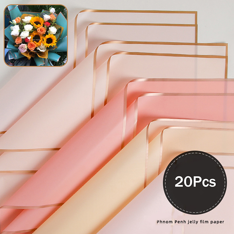 Flower Wrap Kraft - 20 sztuk papieru do pakowania kwiatów